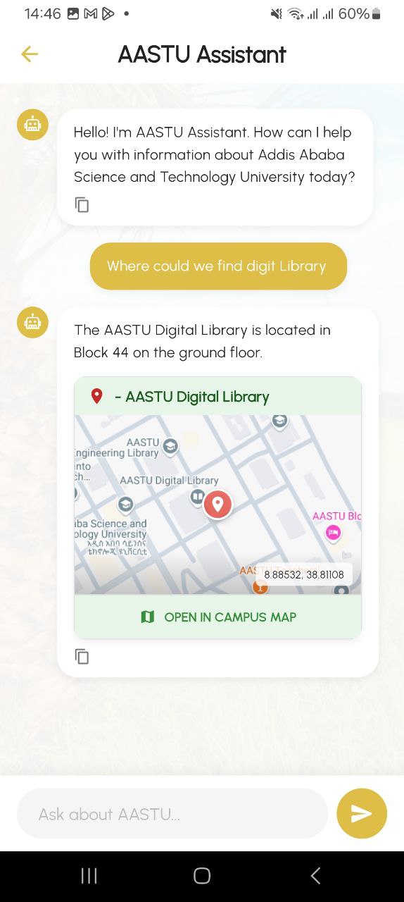 AASTU Map Screenshot - Building Details