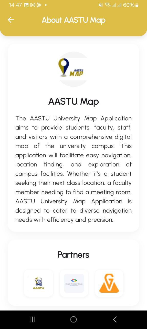 AASTU Map Screenshot - About